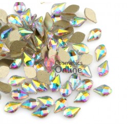 Cristale pentru unghii Marquise, 4 bucati Cod MQ010 Argintii cu Reflexii